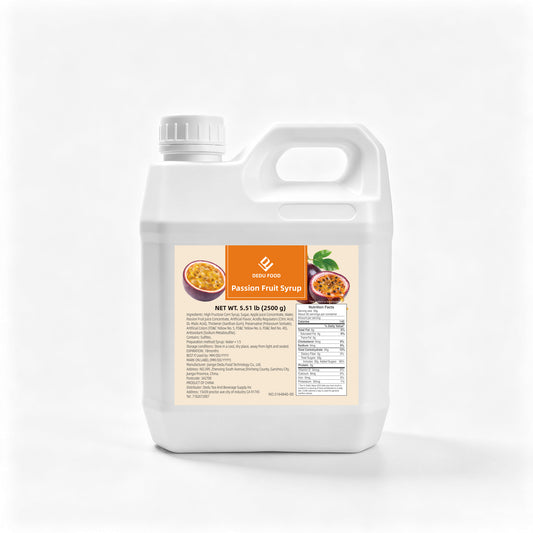 Dayou International Brand Source Factory 2.5 kg Passion Fruit Syrup For Milk Tea Store