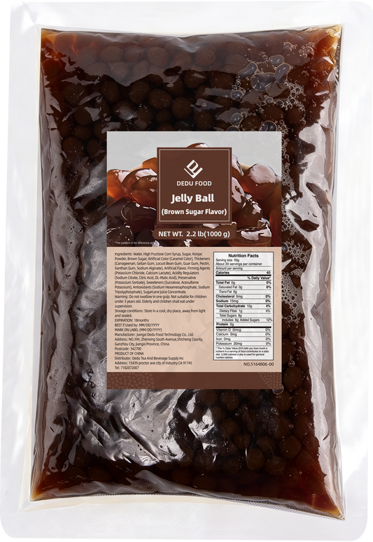 Dayou International Brand Source Factory 1000g Brown Sugar Jelly Ball For Bubble Tea