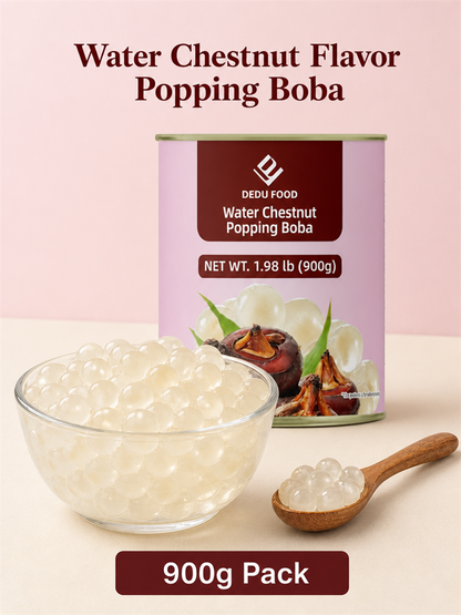 Dayou International Brand Source Factory 900g Water Chestnut Popping Boba For Bubble Tea