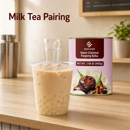 Dayou International Brand Source Factory 900g Water Chestnut Popping Boba For Bubble Tea