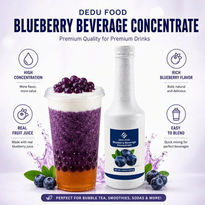 Dayou International Brand Source Factory 1.2 kg Blueberry Beverage Concentrate Juice For Bubble Tea