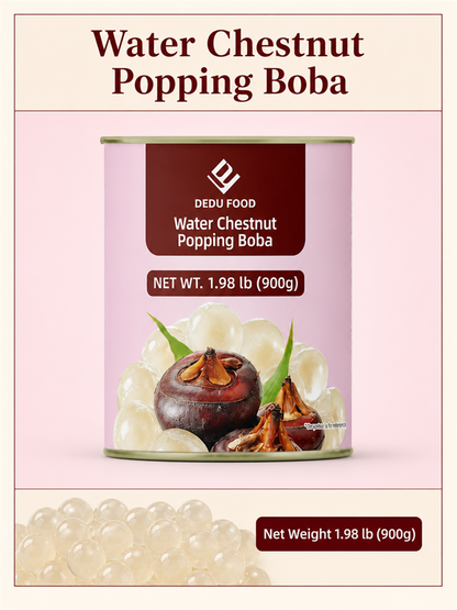 Dayou International Brand Source Factory 900g Water Chestnut Popping Boba For Bubble Tea