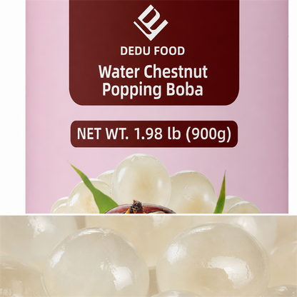Dayou International Brand Source Factory 900g Water Chestnut Popping Boba For Bubble Tea