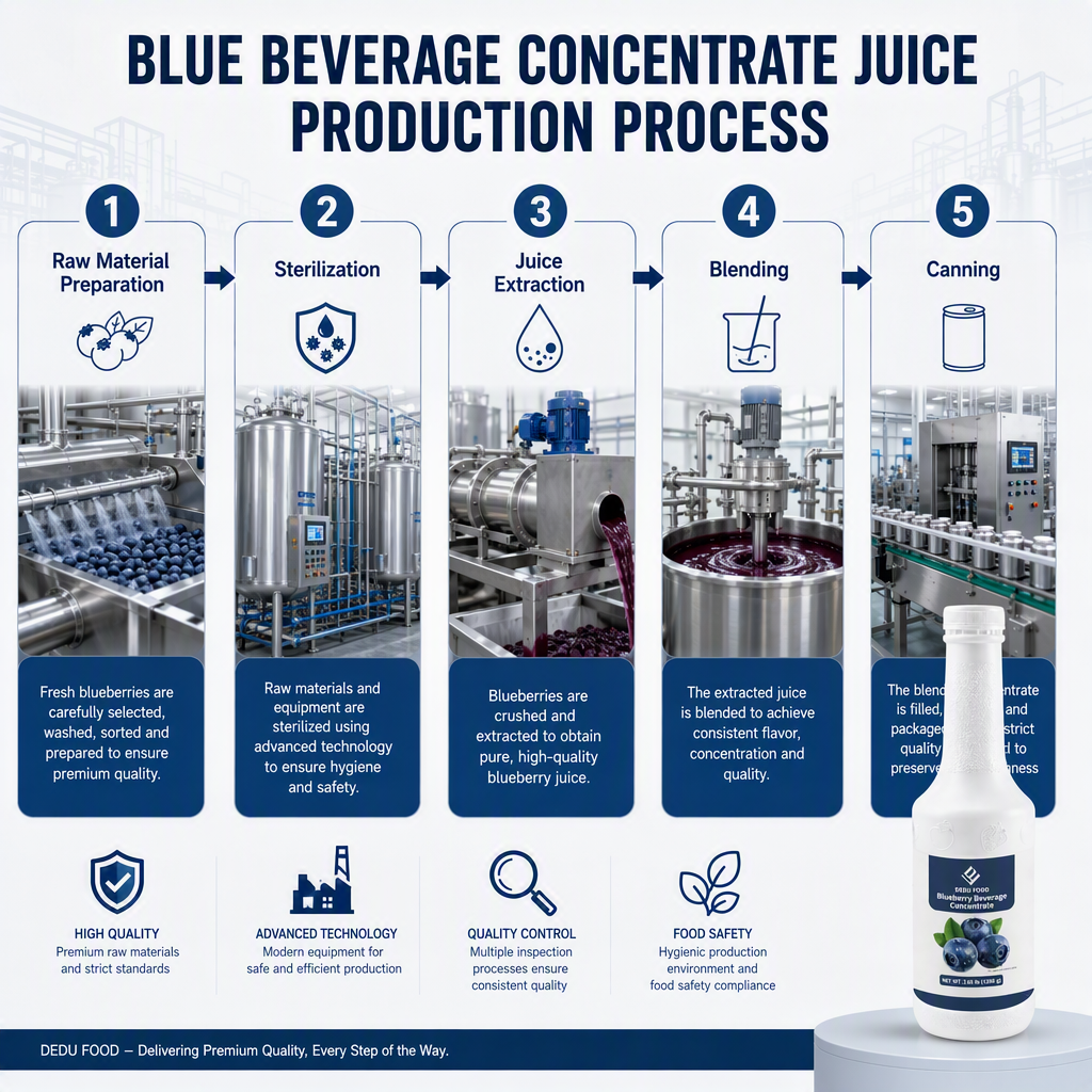 Dayou International Brand Source Factory 1.2 kg Blueberry Beverage Concentrate Juice For Bubble Tea