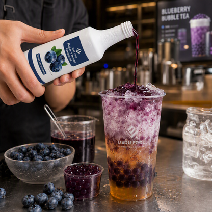 Dayou International Brand Source Factory 1.2 kg Blueberry Beverage Concentrate Juice For Bubble Tea