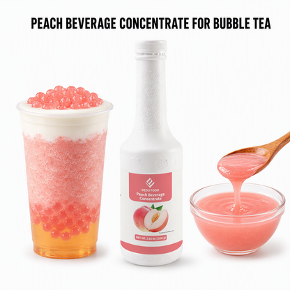 Dayou International Brand Source Factory 1.2 kg Peach Beverage Concentrate Juice For Bubble Tea