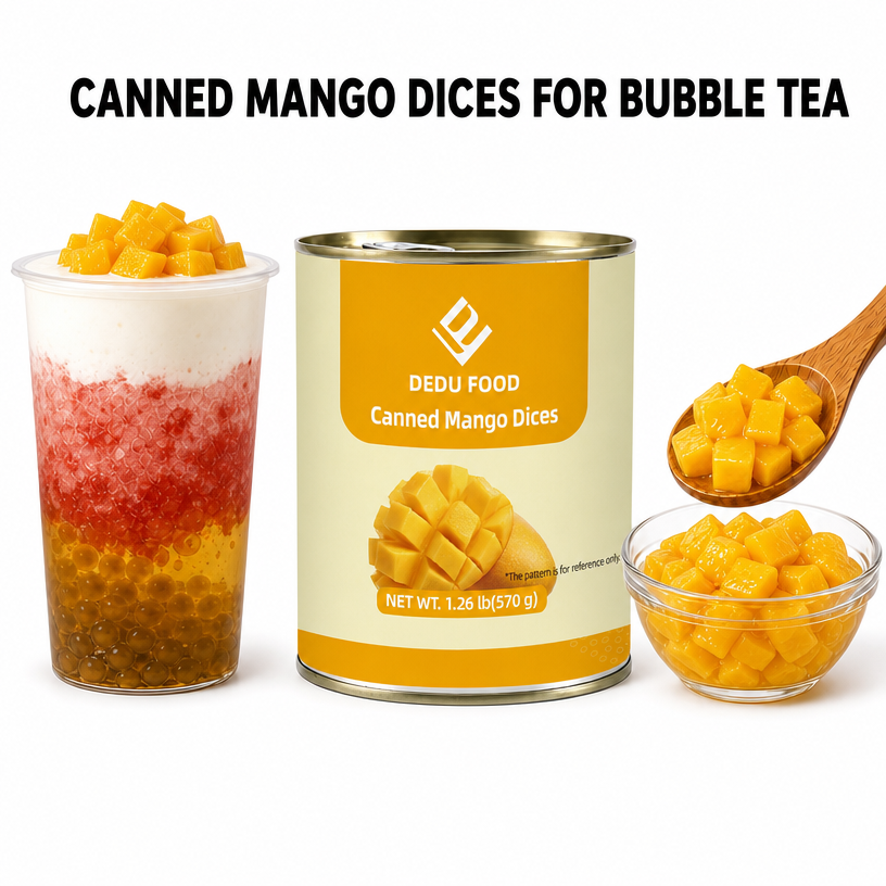 Dayou International Brand Source Factory 570g Canned Mango Dices For Bubble Tea