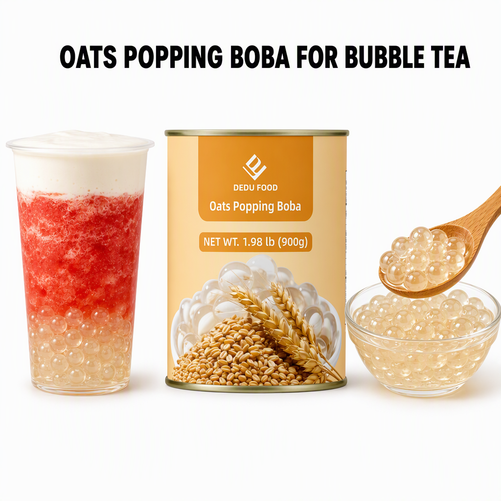 Dayou International Brand Source Factory 900g Oats Popping Boba For Bubble Tea