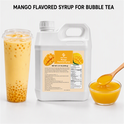 Dayou International Brand Source Factory 2.5 kg Mango Fruit Flavored Syrup For Bubble Tea