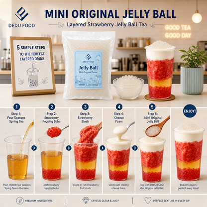 Dayou International Brand Source Factory 1000g Mini Original Jelly Ball For Bubble Tea