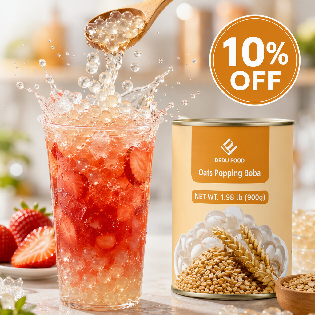 Dayou International Brand Source Factory 900g Oats Popping Boba For Bubble Tea
