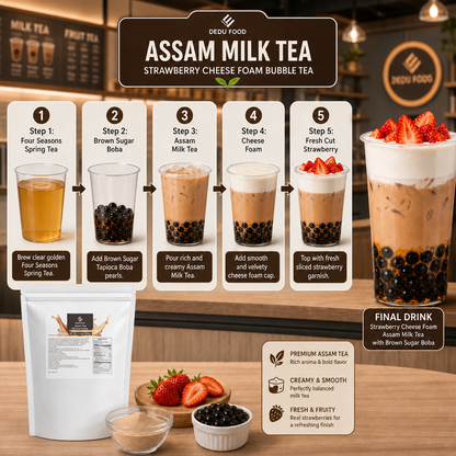 Dayou International Brand Source Factory 1000g Assam Milk Tea Powder For Bubble Tea