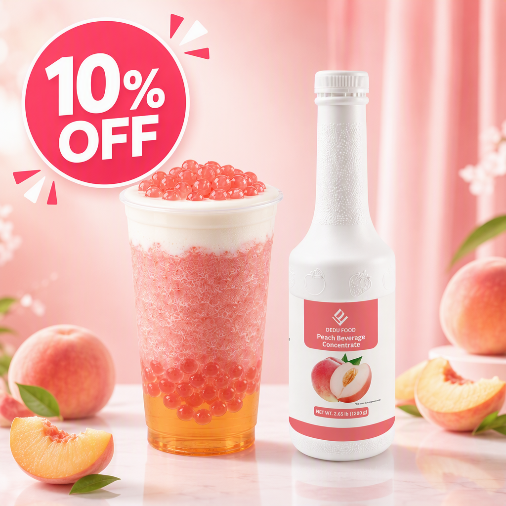 Dayou International Brand Source Factory 1.2 kg Peach Beverage Concentrate Juice For Bubble Tea