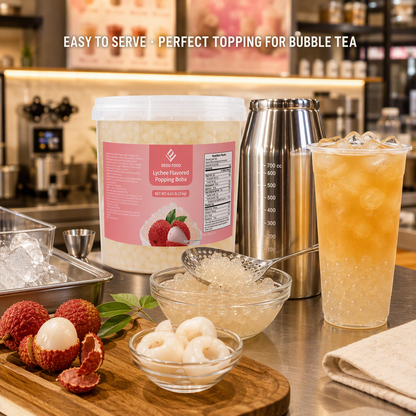 Dayou International Brand Source Factory 3 kg Lychee Flavored Popping Boba For Bubble Tea