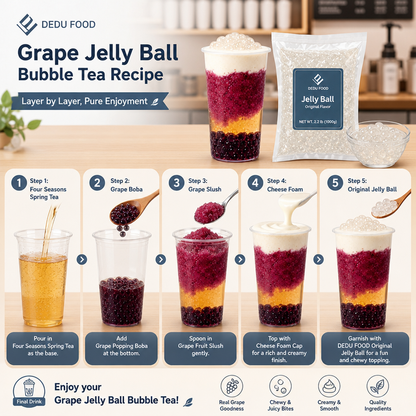 Dayou International Brand Source Factory 1000g Original Jelly Ball For Bubble Tea
