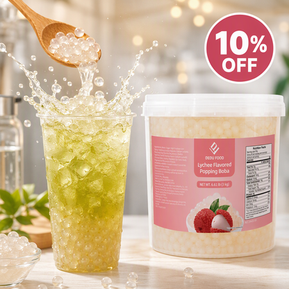 Dayou International Brand Source Factory 3 kg Lychee Flavored Popping Boba For Bubble Tea
