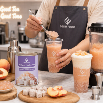Dayou International Brand Source Factory 900g Taro Puree Popping Boba For Bubble Tea