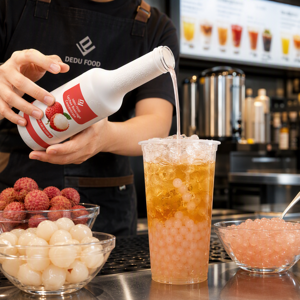 Dayou International Source Factory 1.2 kg Lychee Beverage Concentrate Juice For Bubble Tea