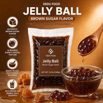 Dayou International Brand Source Factory 1000g Brown Sugar Jelly Ball For Bubble Tea