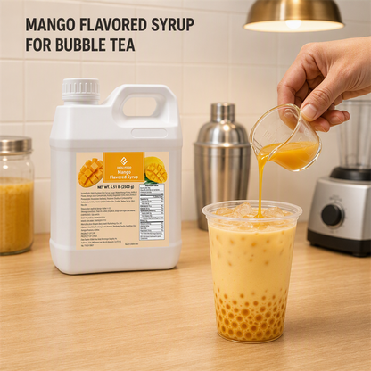 Dayou International Brand Source Factory 2.5 kg Mango Fruit Flavored Syrup For Bubble Tea