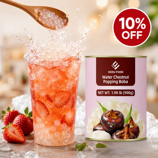 Dayou International Brand Source Factory 900g Water Chestnut Popping Boba For Bubble Tea