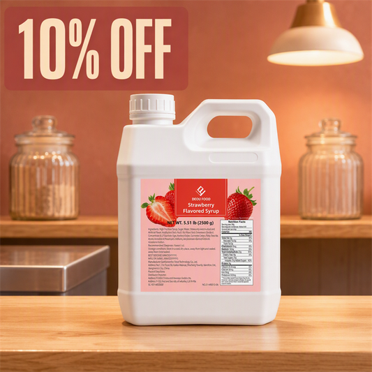 Dayou International Brand Source Factory 2.5 kg Strawberry Fruit Syrup For Bubble Tea