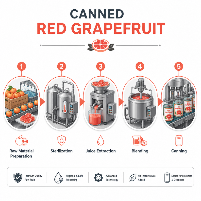 Dayou International Brand Source Factory 850g Canned Red Grapefruit Grain For Bubble Tea
