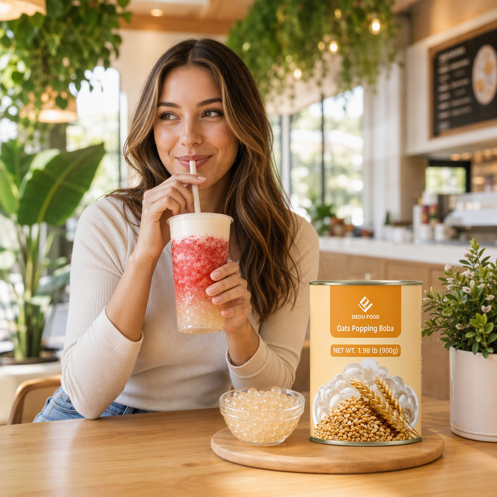 Dayou International Brand Source Factory 900g Oats Popping Boba For Bubble Tea