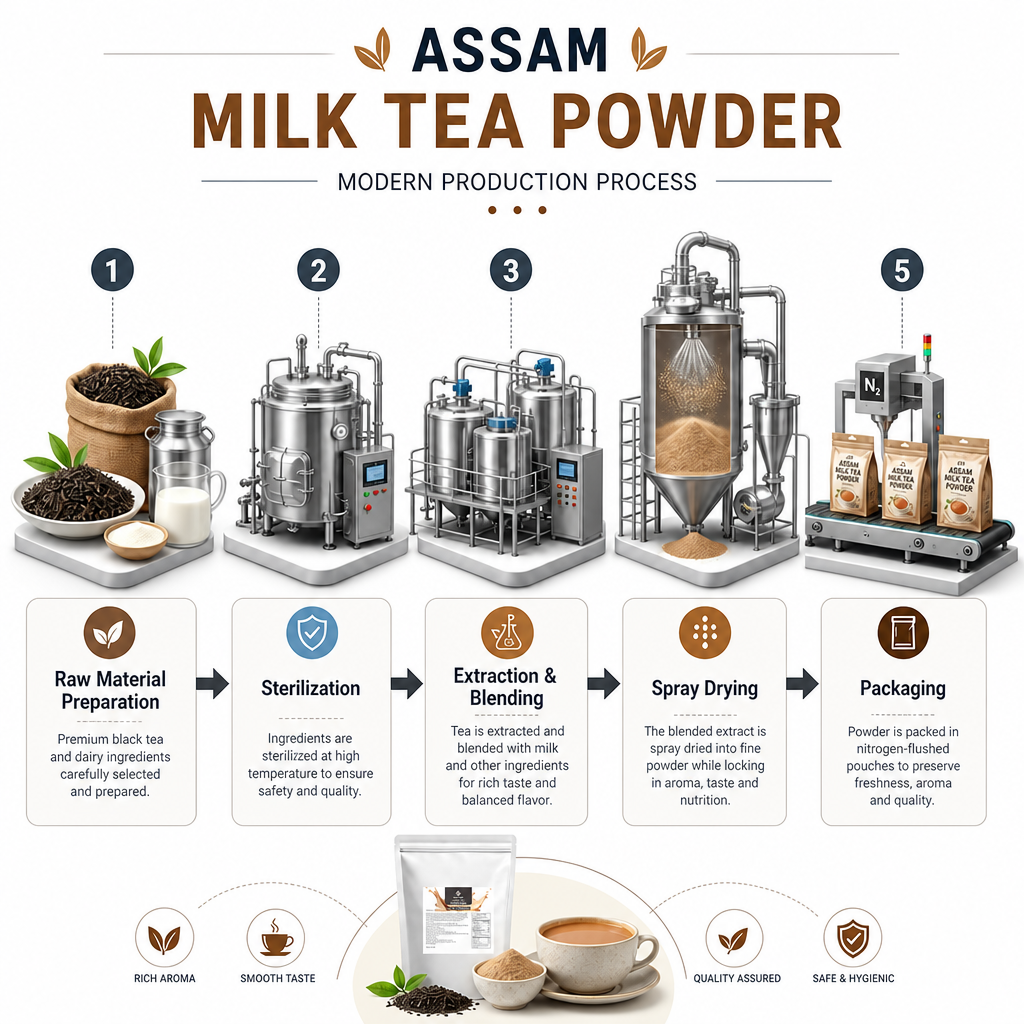 Dayou International Brand Source Factory 1000g Assam Milk Tea Powder For Bubble Tea