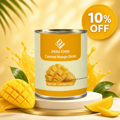 Dayou International Brand Source Factory 570g Canned Mango Dices For Bubble Tea