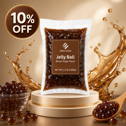 Dayou International Brand Source Factory 1000g Brown Sugar Jelly Ball For Bubble Tea