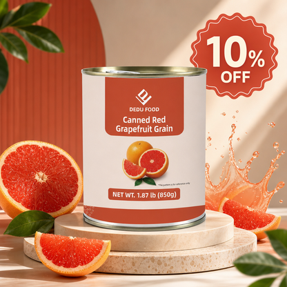 Dayou International Brand Source Factory 850g Canned Red Grapefruit Grain For Bubble Tea