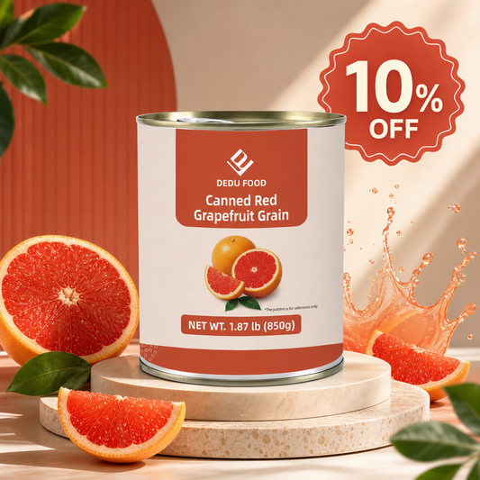 Dayou International Brand Source Factory 850g Canned Red Grapefruit Grain For Bubble Tea