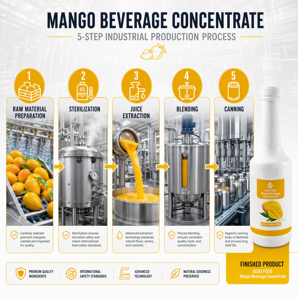 Dayou International Source Factory 1.2 kg Mango Beverage Concentrate Juice For Bubble Tea