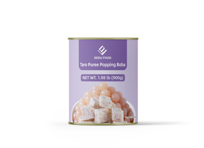Dayou International Brand Source Factory 900g Taro Puree Popping Boba For Bubble Tea
