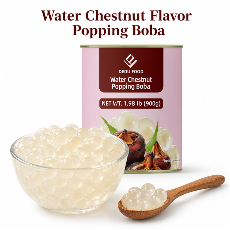 Dayou International Brand Source Factory 900g Water Chestnut Popping Boba For Bubble Tea