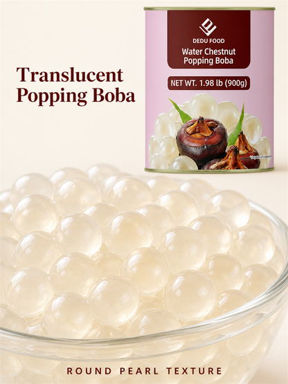 Dayou International Brand Source Factory 900g Water Chestnut Popping Boba For Bubble Tea